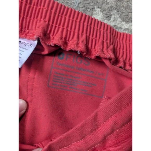 FIGS Technical Collection Womens Scrub Set Sz Small Tall Orange Nurse Medical - Picture 5 of 16